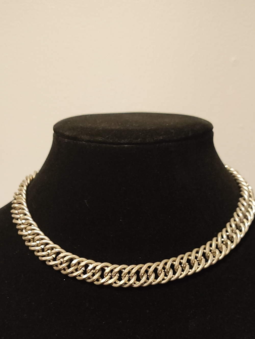 American Eagle Outfitters Silver-Tone Double Link Chain Necklace
